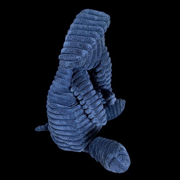 Jellycat Blue Cordy Roy Elephant 14” Plush Corduroy Stuffed Animal - Picture 3 of 8